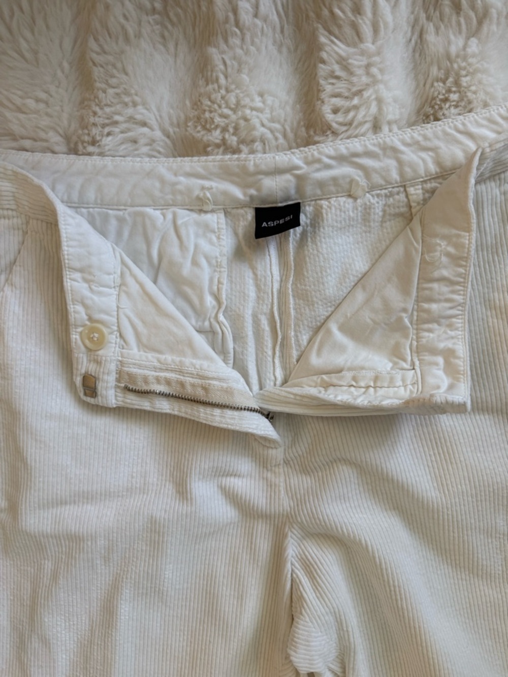 Aspesi  Corduroy Pants Straight Leg Minimalist Italian Cotton .  44EU 12US - Picture 6 of 12